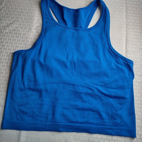 Lululemon Ribbed Racerback Tank – Blue Size 10 - Picture 4 of 6